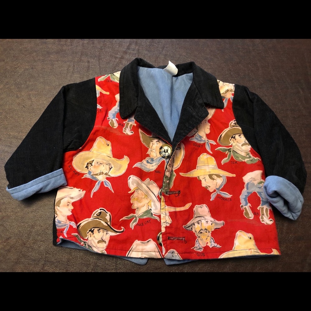 Denim and corduroy cowboy jacket